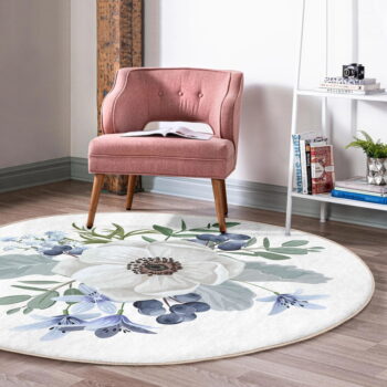 Prateľný okrúhly koberec vhodný pre robotické vysávače ø 120 cm Comfort – Mila Home - Image 5