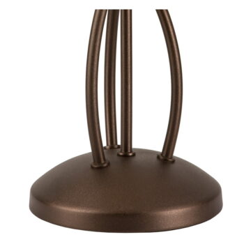Tmavohnedá stolová lampa so skleneným tienidlom (výška  43 cm) Adelle – LAMKUR - Image 6