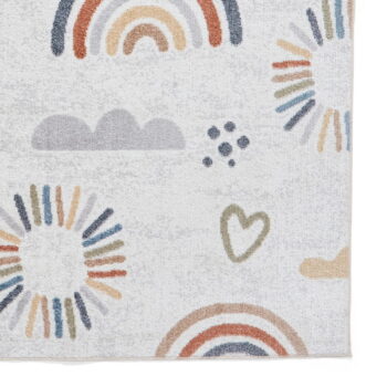 Krémovobiely detský koberec 80x150 cm Vida Kids Rainbow – Think Rugs - Image 4