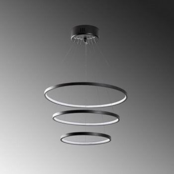 Čierne LED závesné svietidlo ø 50 cm Simit – Opviq lights – Obrázok 3