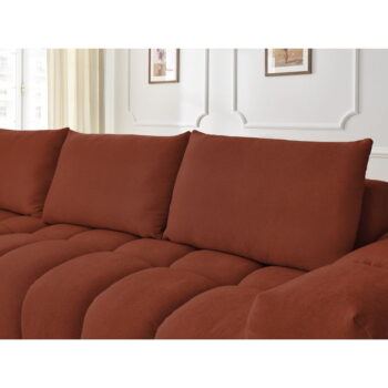 Rohová pohovka v tehlovej farbe Everest – Bobochic Paris – Obrázok 6