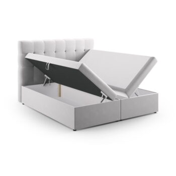 Svetlosivá boxspring posteľ s úložným priestorom 160x200 cm Bali – Cosmopolitan Design – Obrázok 4