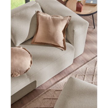 Béžová pohovka Kave Home Blok, 240 cm – Obrázok 2