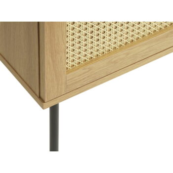 Nízka komoda v dekore duba v prírodnej farbe 140x80 cm Pensacola – Unique Furniture – Obrázok 7