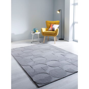 Sivý koberec z vlny Flair Rugs Gigi, 120 × 170 cm - Image 5