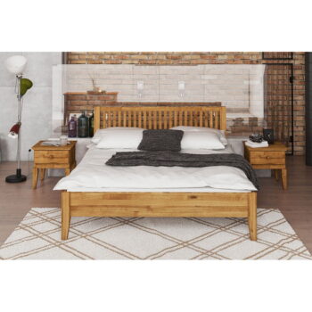 Dvojlôžková posteľ z dubového dreva 160x200 cm Odys - The Beds - Image 11