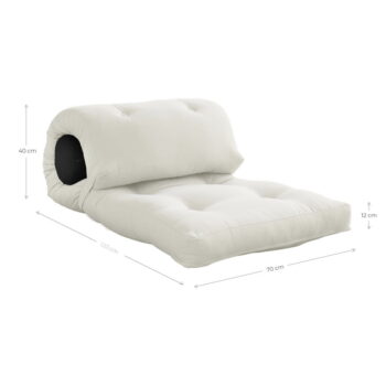 Sivobéžový futónový matrac 70x200 cm Wrap Beige/Dark Grey – Karup Design - Image 7