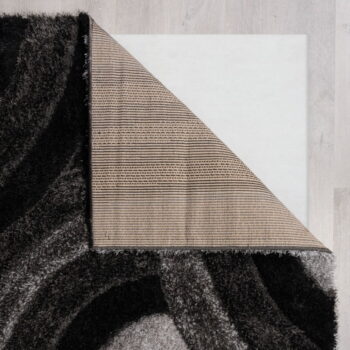 Čierno-sivý ručne tkaný koberec z recyklovaných vlákien 200x290 cm Velvet – Flair Rugs - Image 3