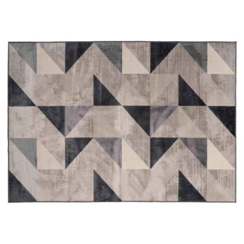 Sivo-béžový koberec s prímesou bavlny 140x200 cm Graphic – douceur d'intérieur – Obrázok 5