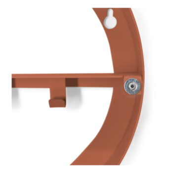 Kovová závesná kúpeľňová skrinka v tehlovej farbe so zrkadlom 35x35 cm Sonnet – Spinder Design – Obrázok 3