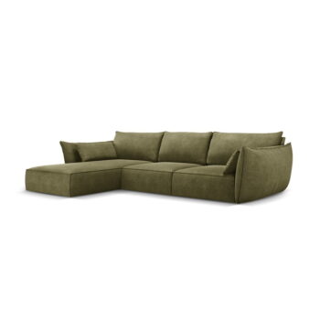 Zelená rohová pohovka (ľavý roh) Vanda - Mazzini Sofas - Image 2