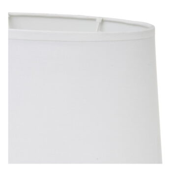 Biela keramická stolová lampa s textilným tienidlom (výška 31 cm) – Casa Selección - Image 5