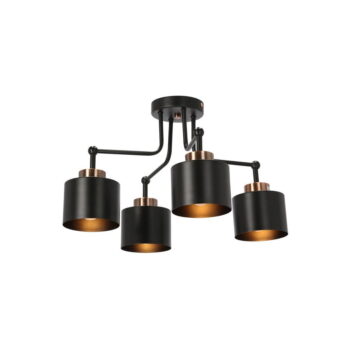 Čierne kovové stropné svietidlo Olena - Candellux Lighting - Image 3