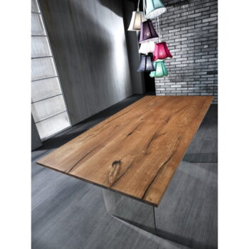 Jedálenský stôl s doskou v dubovom dekore 180x90 cm Float – Tomasucci - Image 4