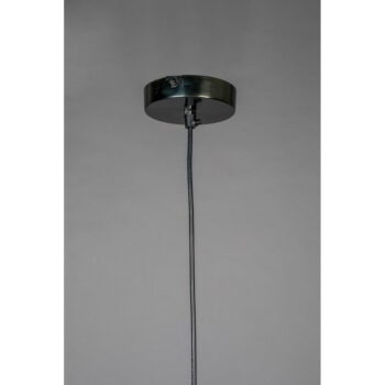 Čierne závesné svietidlo s kovovým tienidlom 36x36 cm Luca - Dutchbone - Image 6