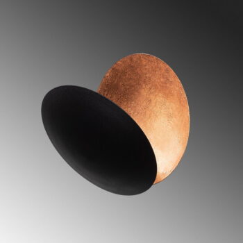 LED nástenné svietidlo v čiernej a medenej farbe ø 25 cm Yosma – Opviq lights - Image 8