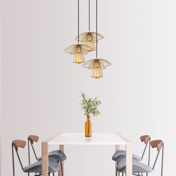Závesné svietidlo v zlatej farbe Squid Lighting Root, výška 117 cm - Image 3