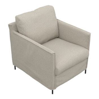 Béžové kreslo Petito – Furninova – Obrázok 3