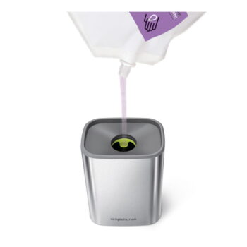 Dávkovač mydla z nerezovej ocele v striebornej farbe 473 ml - simplehuman – Obrázok 4