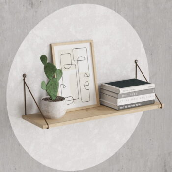 Polica v dekore duba v prírodnej farbe 72 cm Armoni – Kalune Design – Obrázok 2