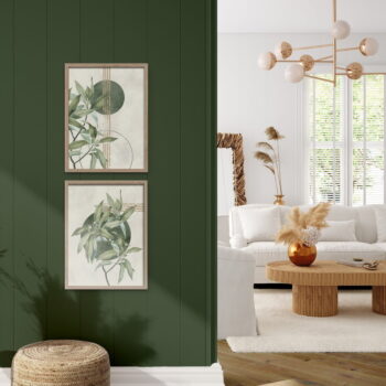 Súprava plagátov 2 ks v ráme 30x40 cm Green – Styler - Image 2