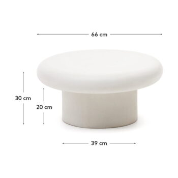 Okrúhly záhradný odkladací stolík ø 66 cm Addaia – Kave Home - Image 6