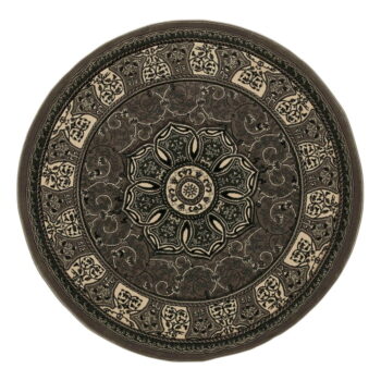 Tmavosivý okrúhly koberec ø 150 cm Heritage – Think Rugs
