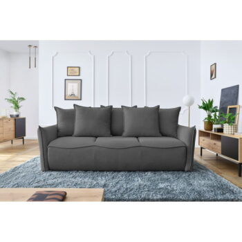 Tmavosivá rozkladacia pohovka 226 cm Leon – Bobochic Paris – Obrázok 10