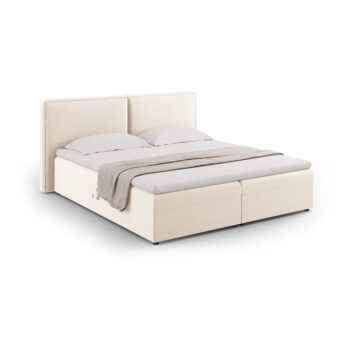 Krémová boxspring posteľ s úložným priestorom 160x200 cm Arendal – Cosmopolitan Design - Image 5