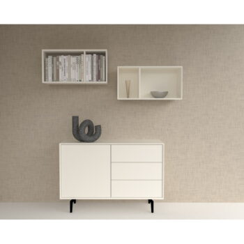Biela nízka závesná komoda 113x61 cm Wall – Tenzo - Image 10