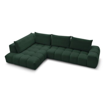 Tmavozelená rohová pohovka Everest – Bobochic Paris – Obrázok 7