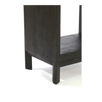 Čierna knižnica z masívneho dreva 48x190 cm Sondrio – Light & Living - Image 8