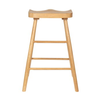 Barová stolička z dubového dreva v prírodnej farbe 64 cm Vander – White Label - Image 7