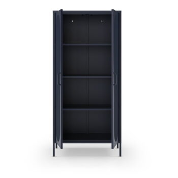 Tmavomodrá skrinka 80x170 cm Diora – Marckeric - Image 4