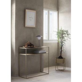 Tmavosivý kovový konzolový stolík 35x85 cm Fera – Blomus - Image 2