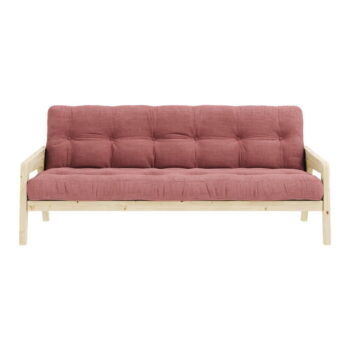 Ružová rozkladacia pohovka 190 cm Grab Clear – Karup Design