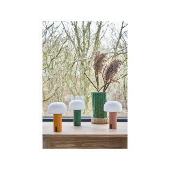 Biela/zelená LED stolová lampa (výška  22,5 cm) Styles – Villa Collection - Image 6