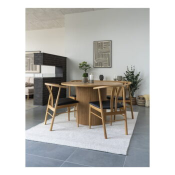 Okrúhly jedálenský stôl v dekore topoľa ø 120 cm Boavista – House Nordic - Image 2