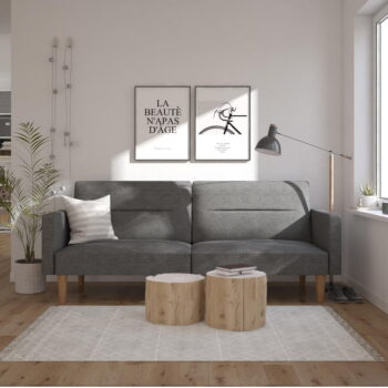 Sivá rozkladacia pohovka 204 cm Channel - Støraa - Image 7