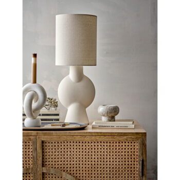 Béžová stolová lampa s textilným tienidlom (výška 54,5 cm) Sergio – Bloomingville – Obrázok 3