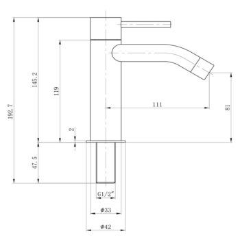 Umývadlový ventil v lesklej striebornej farbe Small – Sapho - Image 4