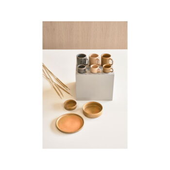 Súprava 2 oranžových porcelánových hrnčekov Villa Collection Fjord, 100 ml - Image 3