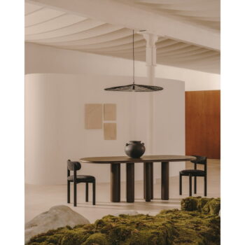 Jedálenský stôl v dekore jaseňa 105x220 cm Mailen – Kave Home - Image 9