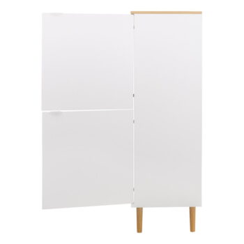 Vysoká komoda v dekore duba v bielo-prírodnej farbe 109x137 cm Skagen – Tenzo – Obrázok 5