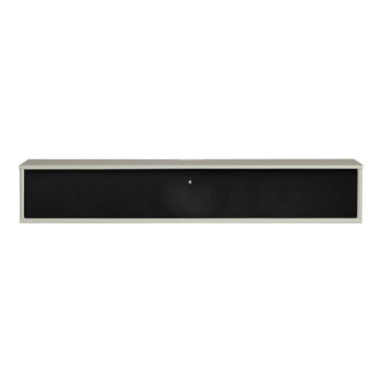 Čierno-béžový TV stolík 133x22 cm Mistral – Hammel Furniture