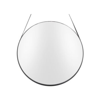 Nástenné zrkladlo s rámom v čiernej farbe PT LIVING Balanced, ø 47 cm – Obrázok 3