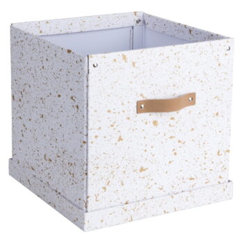 Úložná škatuľa v zlato-bielej Bigso Box of Sweden Logan - Image 7