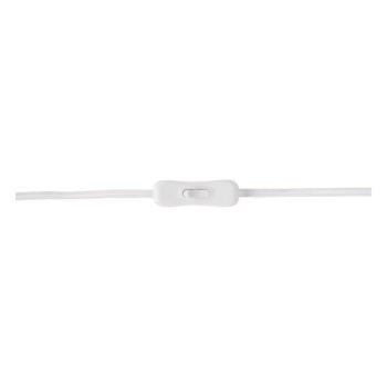 Biela stolová lampa s kovovým tienidlom (výška 49 cm) Casque – Leitmotiv - Image 3