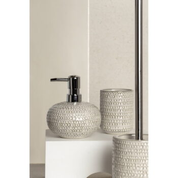 Krémovobiely keramický téglik na zubné kefky Pergole – Wenko – Obrázok 2