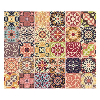 Sada 30 dekoratívnych samolepiek na stenu Ambiance La Valette, 15 × 15 cm – Obrázok 2
